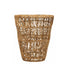 MUST Living Bijzettafel Santa Agnes Abaca, 36cm - Naturel - Rond