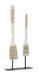 MUST Living Decoratie Tribal Spoon Teakhout, Set van 2 stuks - Wit
