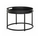MUST Living Salontafel Golden Fiber - zwart - Rond