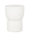 MUST Living Krukje Fluted Cement, 30cm - Wit