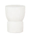 MUST Living Krukje Fluted Cement, 30cm - Wit
