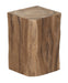 MUST Living Bijzettafel Rio Teakhout, 25 x 25cm - Bruin - Vierkant