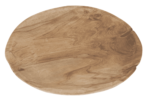 MUST Living Dienblad Mebabu Teakhout, 40 x 45cm - Naturel - ThatLyfeStyle