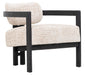 MUST Living Fauteuil Kelly Chenille - Beige/Zwart