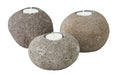 MUST Living Kaarshouder Riverstone Set van 3 stuks - Bruin