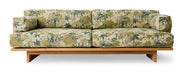 HKliving Loungebank Outdoor Teakhout en stof, 227cm - Botanical