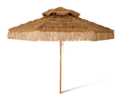 HKliving Parasol Patio Raffia, Ø300cm - Naturel