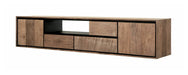 DTP Home Zwevend TV-meubel Metropole Teakhout, 195cm - Naturel