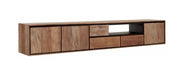 DTP Home Zwevend TV-meubel Metropole Teakhout, 235cm - Naturel
