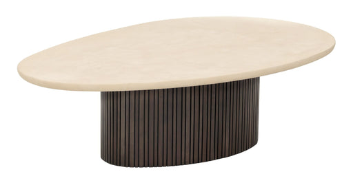 DTP Home Organische Salontafel Maroon Mortex en mahoniehout, 120 x 35cm - Bruin
