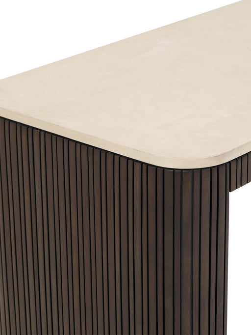 DTP Home Bureau Maroon Mahoniehout & Mortex, 130 x 76cm - Donkerbruin
