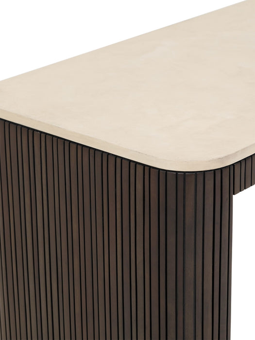 DTP Home Bureau Maroon Mahoniehout & Mortex, 130 x 76cm - Donkerbruin