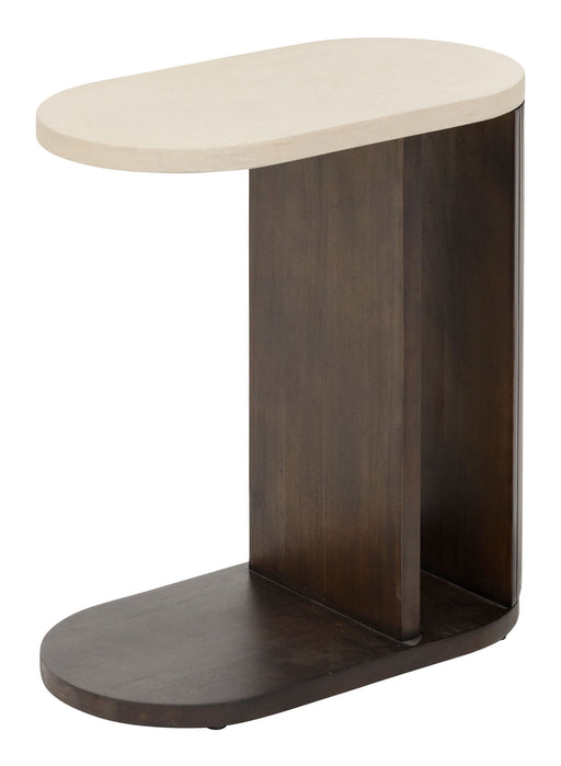DTP Home Laptoptafel Maroon Mortex en mahoniehout, 60 x 30cm - Crème - Organisch
