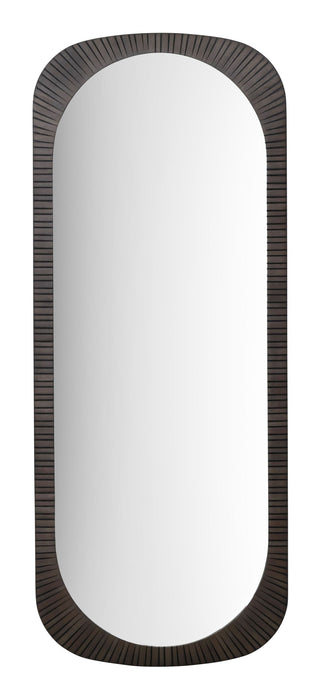 DTP Home Spiegel Maroon Mahoniehout, 150 x 60cm - Donkerbruin - Ovaal - Passpiegel