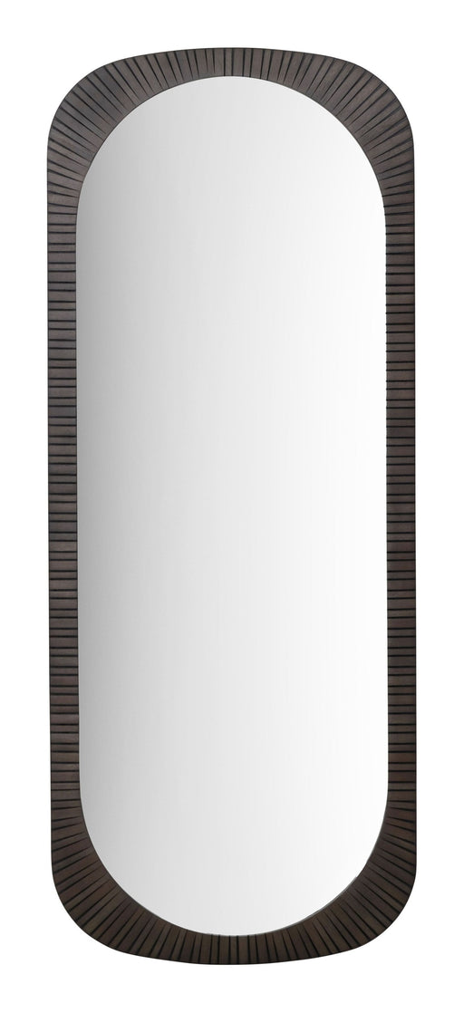 DTP Home Spiegel Maroon Mahoniehout, 150 x 60cm - Donkerbruin - Ovaal - Passpiegel