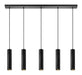 LABEL51 Hanglamp Ferroli 5-lamps - Zwart