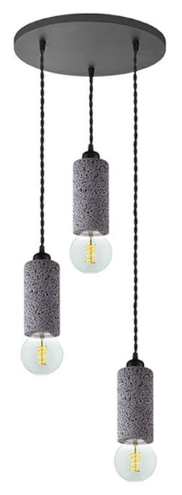 LABEL51 Hanglamp Fresco 3-lamps, Beton - Concrete