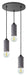 LABEL51 Hanglamp Fresco 3-lamps, Beton - Concrete