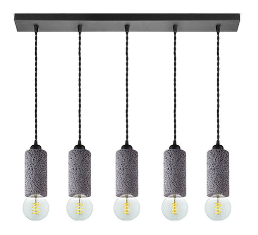 LABEL51 Hanglamp Fresco 5-lamps, Beton - Concrete - ThatLyfeStyle