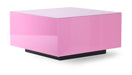 HKliving Salontafel Mirror Glas, 60 x 60cm - Roze - Vierkant