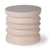 HKliving Ronde Bijzettafel Stoneware Keramiek, Ø38cm - Crème