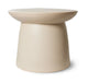 HKliving Bijzettafel Earthenware Keramiek, Ø46cm - Crème - Rond
