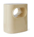 HKliving Bijzettafel Space Keramiek, 36 x 26cm - Crème - Ovaal