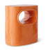 HKliving Bijzettafel Space Keramiek, 36 x 26cm - Oranje - Ovaal