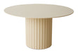 HKliving Ronde Eettafel Pillar Sungkai hout, Ø140cm - Crème