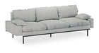 HKliving 4-zits Bank Retro 245cm, Corduroy rib - Crème