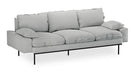 HKliving 3-zits Bank Retro 225cm, Corduroy rib - Crème