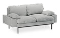 HKliving 2-zits Bank Retro 175cm, Corduroy rib - Crème