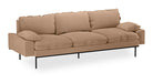 HKliving 4-zits Bank Retro 245cm, Corduroy rib - Bruin