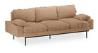 HKliving 3-zits Bank Retro 225cm, Corduroy rib - Bruin