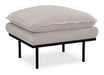 HKliving Hocker Retro Cosy stof - Beige