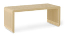 HKliving Bankje Slatted Sungkaihout, 96cm - Zand