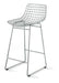 HKliving Barkruk Metal Metaal - Zilver (zithoogte 66cm)