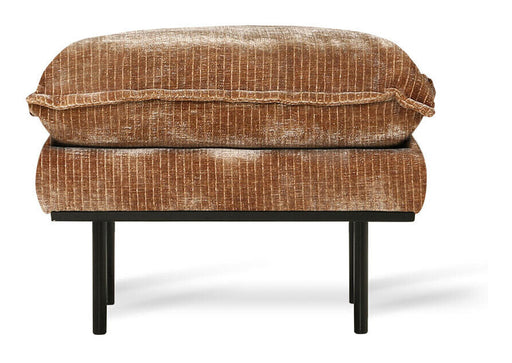 HKliving Hocker Retro Corduroy Velvet - Aged Gold