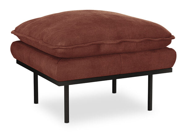 HKliving Hocker Retro Royal Velvet - Magnolia
