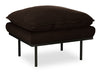HKliving Hocker Retro Velvet - Espresso