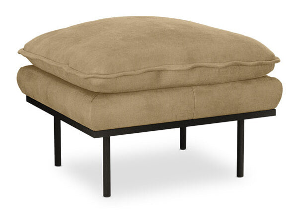HKliving Hocker Retro Velvet - Crème