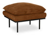 HKliving Hocker Retro Velvet - Caramel