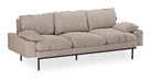 HKliving 3-zits Bank Retro 225cm, Sneak stof - Beige