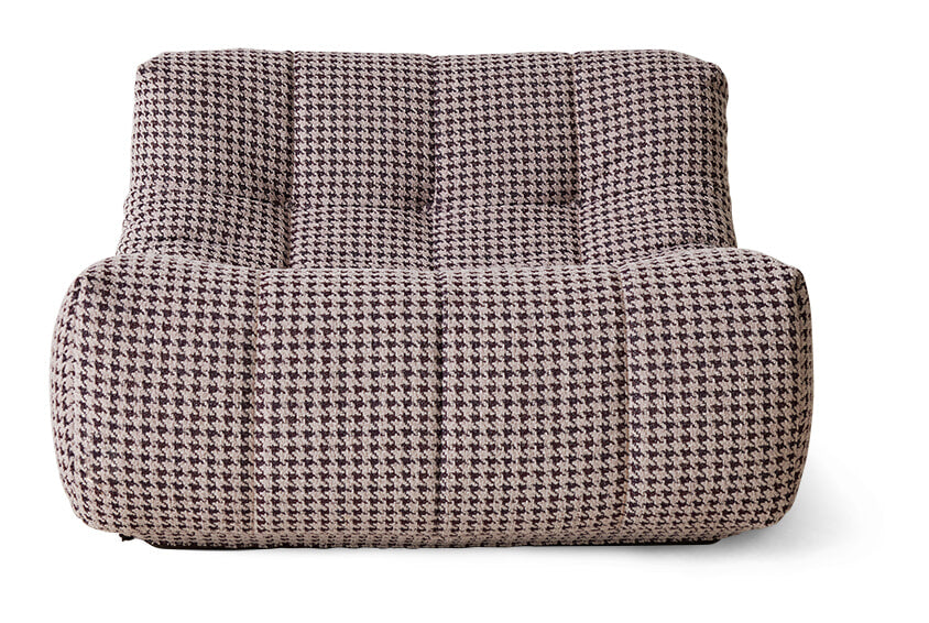 HKliving Fauteuil Lazy Lobby-stof - Bruin