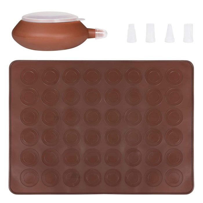 Krumble Macaron bakset - Met 4 spuitmondjes - 28 x 37 cm (lxb)
