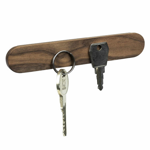 QUVIO Magnetisch sleutelrekje - Hout - 15,5 x 2,5 x 1 cm