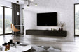 Meubel Square - TV meubel DIAMOND - Mat Zwart - 240cm - ThatLyfeStyle