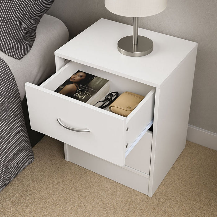 Milton & Oldbrook Nachtkastje Navan Wit - ThatLyfeStyle