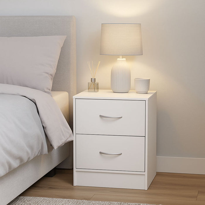 Milton & Oldbrook Nachtkastje Navan Wit - ThatLyfeStyle
