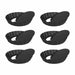 Krumble Quichevormpjes - Set van 6 - Metaal - Diameter 10 cm - Donkergrijs